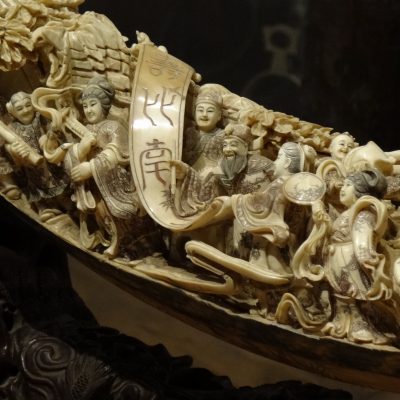 Chinese sculpture, mammoth tusk